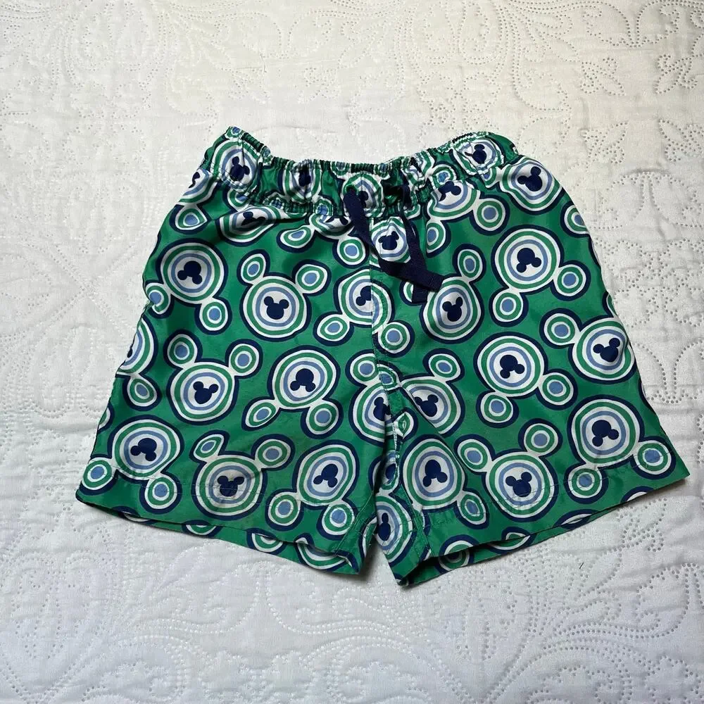Hanna Andersson Disney Mickey Rash Guard and Swim Trunks Size 3